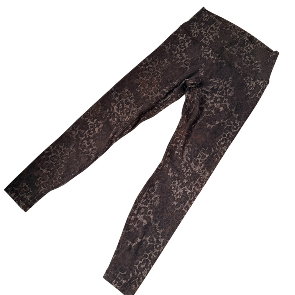 Lululemon NWT Align High-Rise Pant 28" Lined Truleopard Max Brown Multi Size 10 - Picture 7 of 9